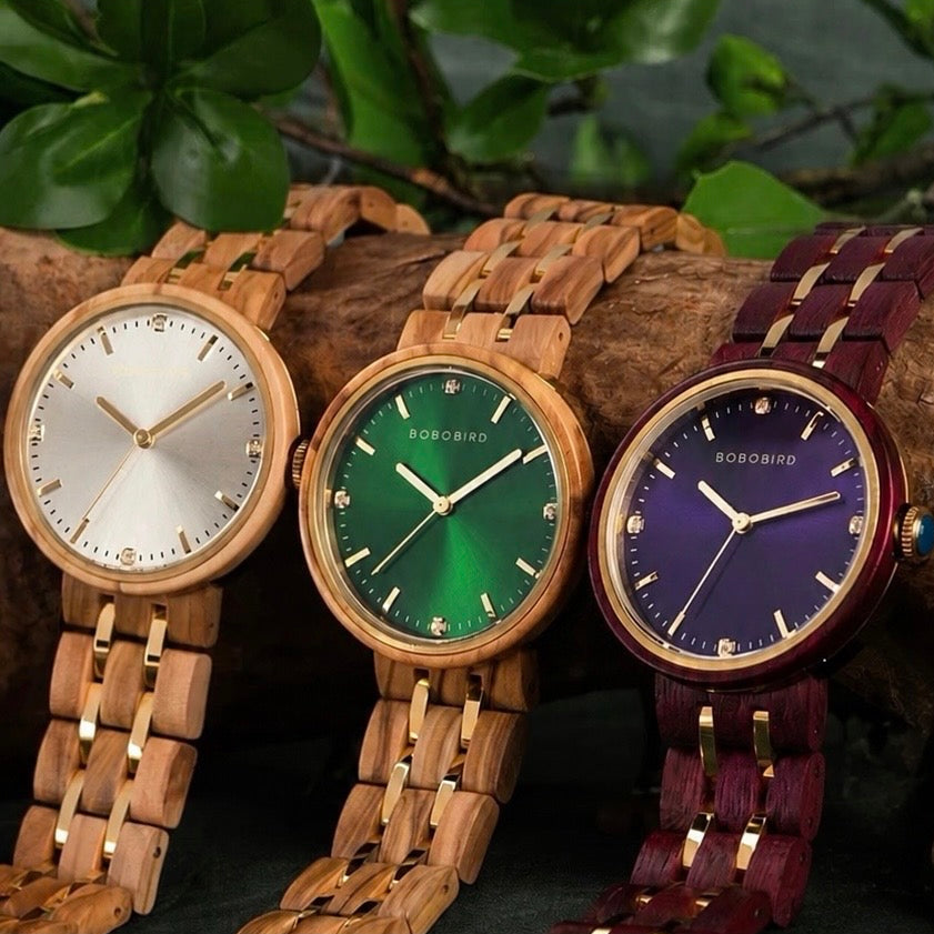 BOBOBIRD GT096 Women's Wooden Watch 38mm