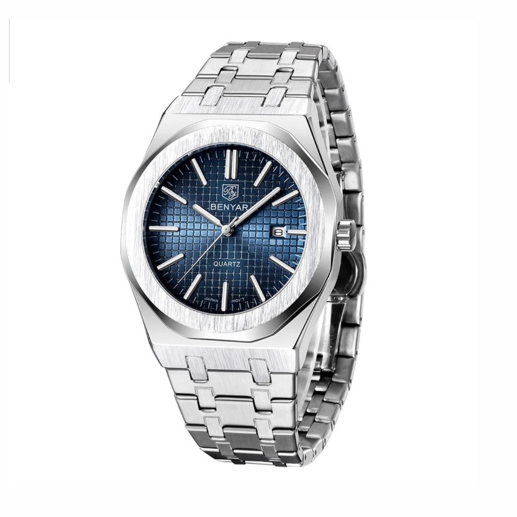 BENYAR BY-5156 men watch blue dial 41mm