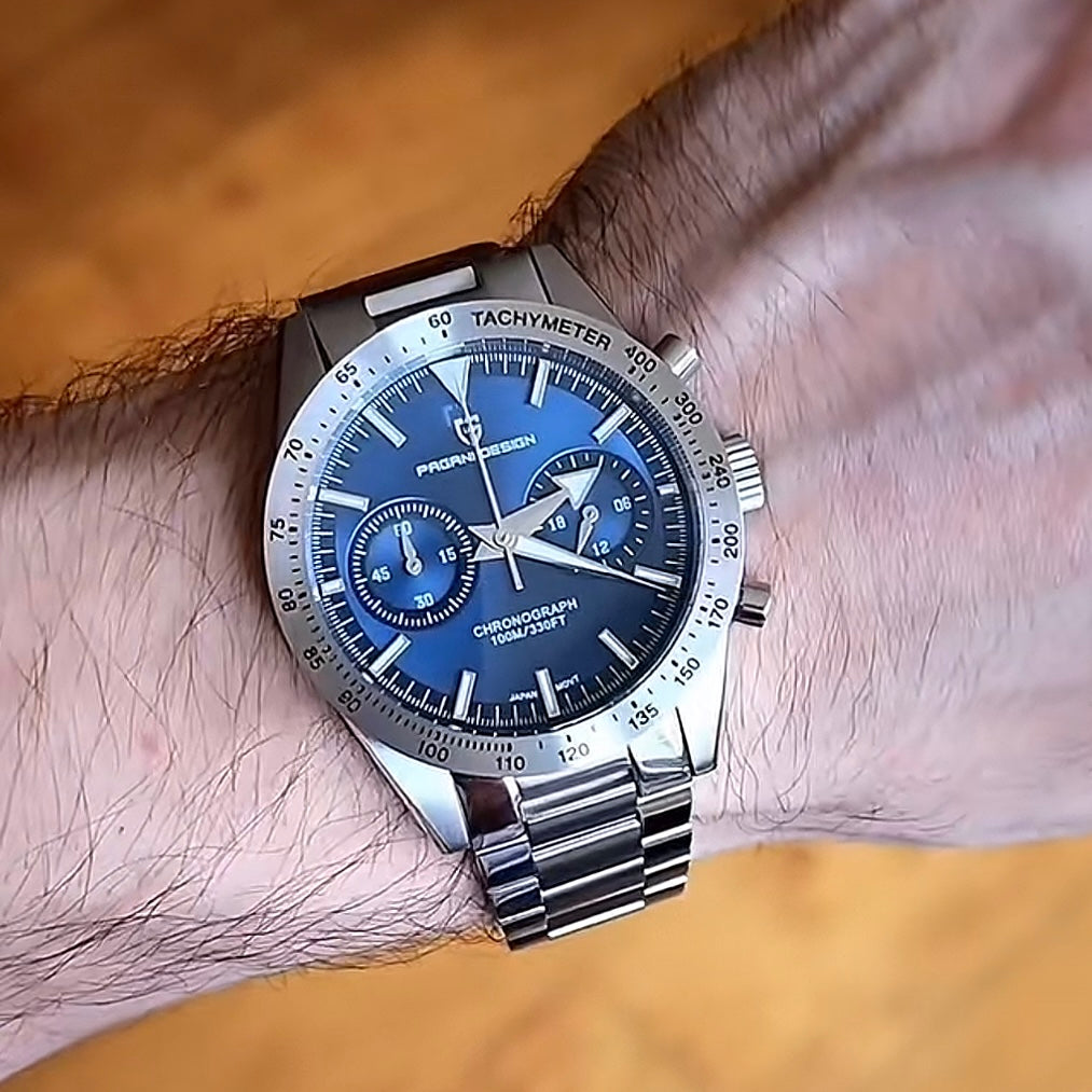 PAGANI DESIGN PD-1766 men watch blue dial 40mm