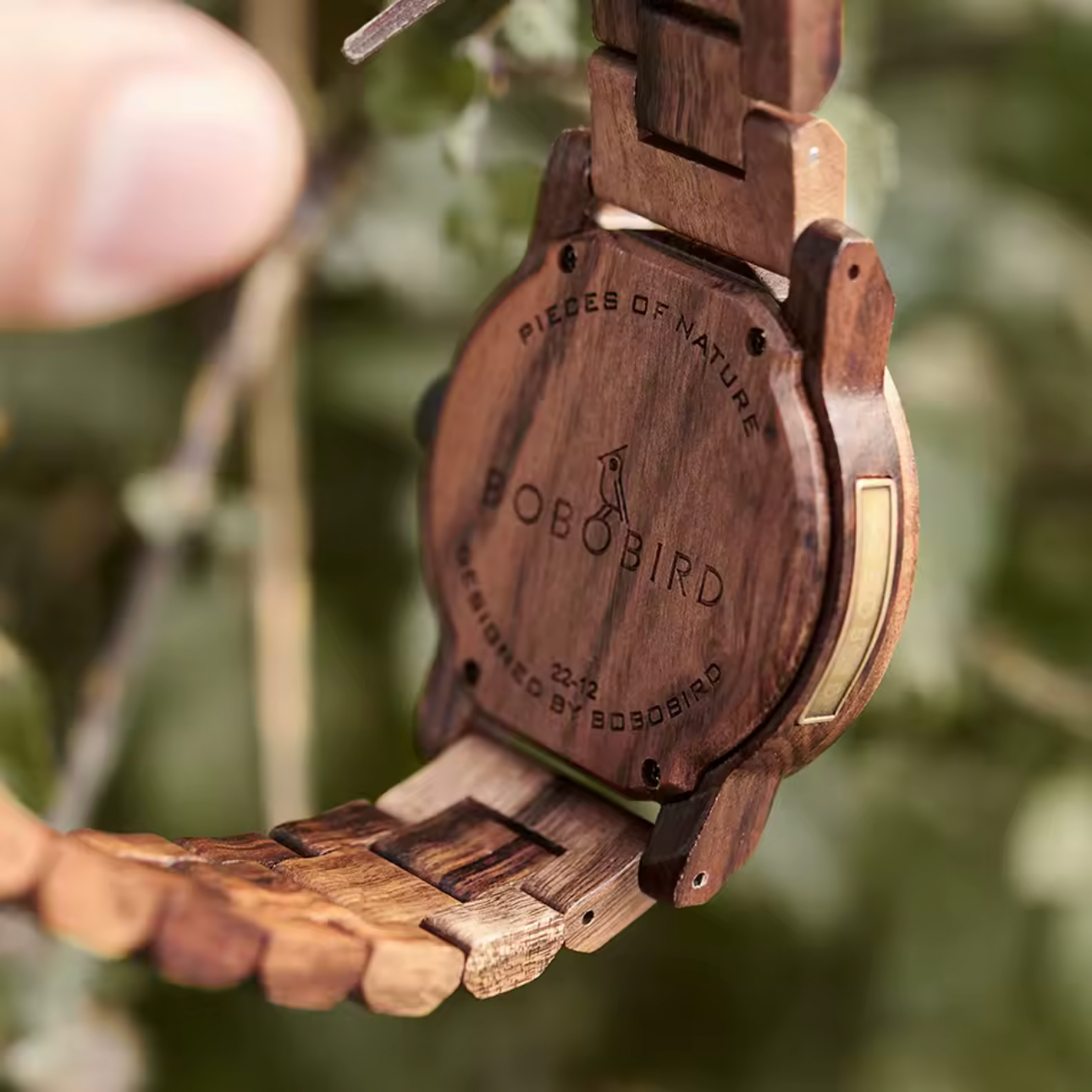 BOBOBIRD GT132-1 Men's Wooden Watch 43mm