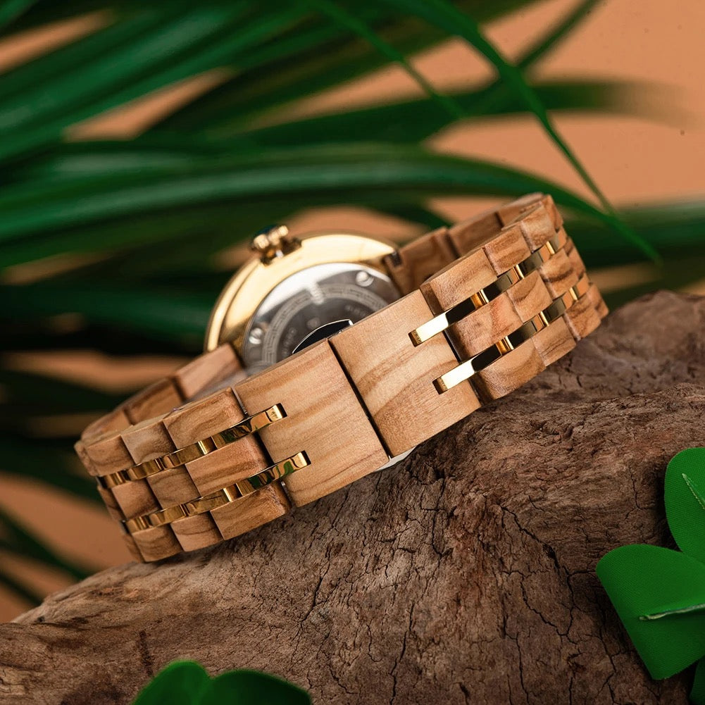 BOBOBIRD GT096 Women's Wooden Watch 38mm