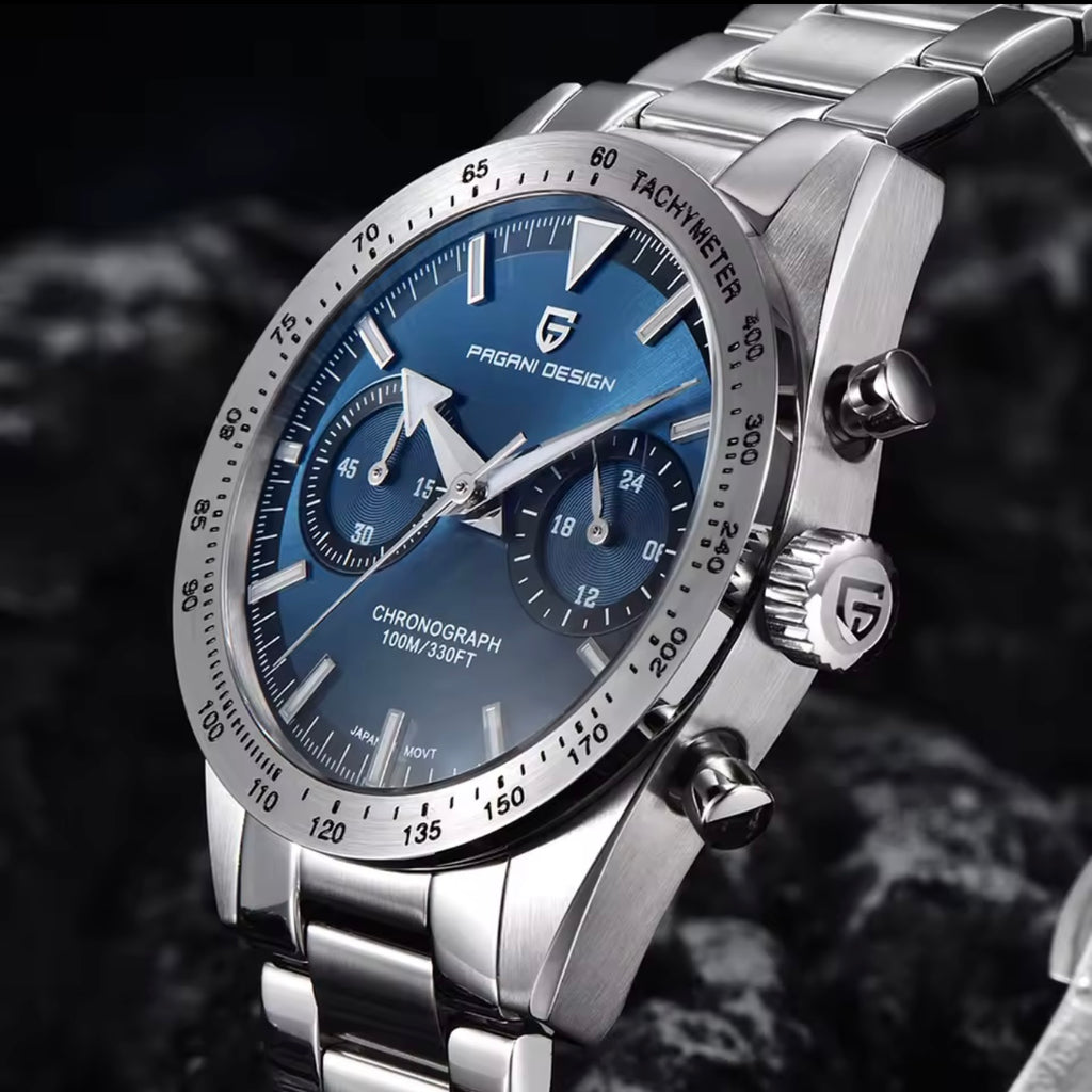 PAGANI DESIGN PD-1766 men watch blue dial 40mm