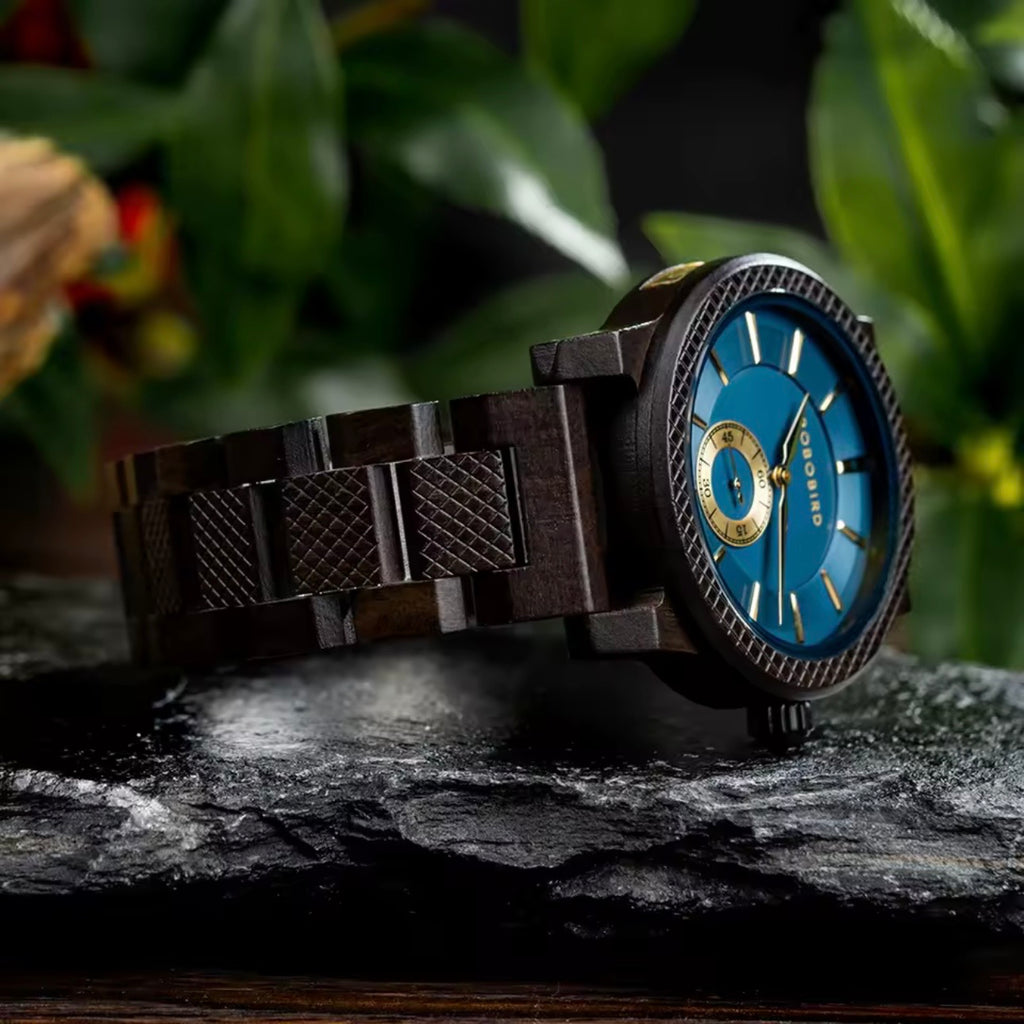 BOBOBIRD GT131-1 Men's Wooden Watch 43mm