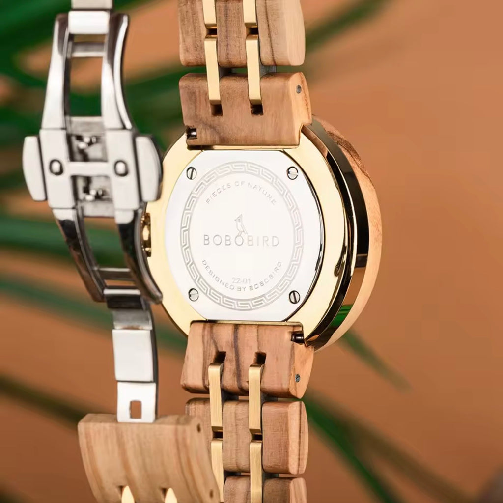 BOBOBIRD GT096 Women's Wooden Watch 38mm