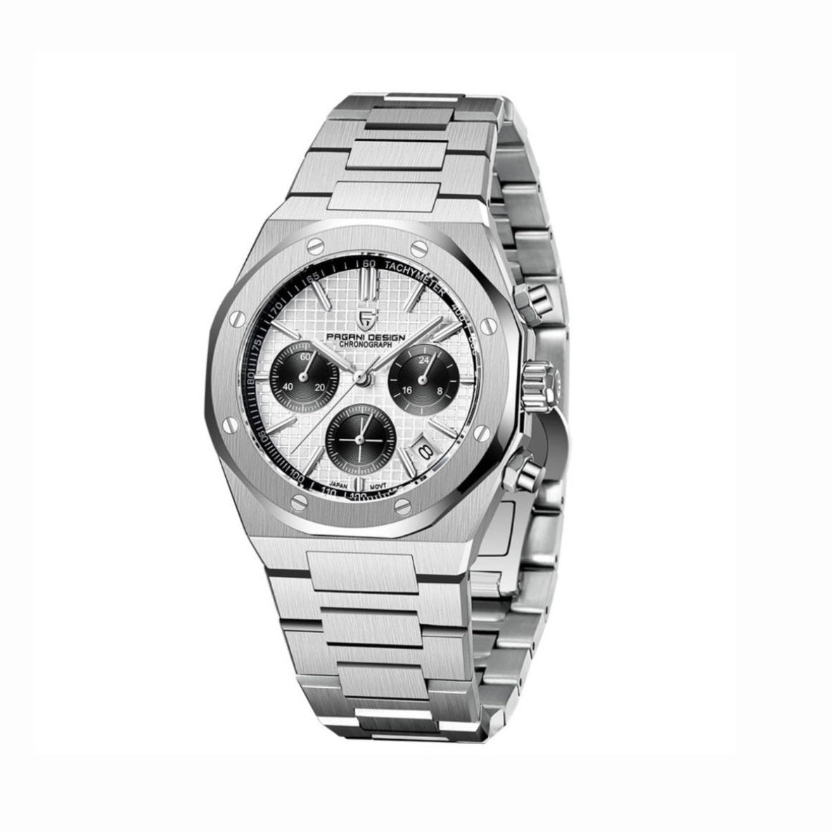 PAGANI DESIGN PD-1707 men watch white dial 40mm