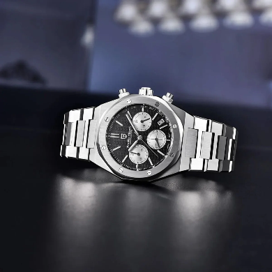 PAGANI DESIGN PD-1707 men watch black dial 40mm