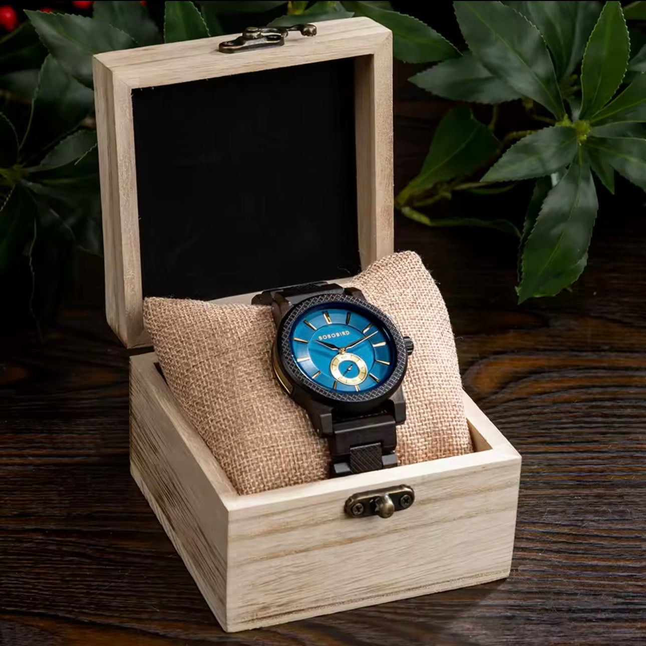 BOBOBIRD GT131-1 Men's Wooden Watch 43mm