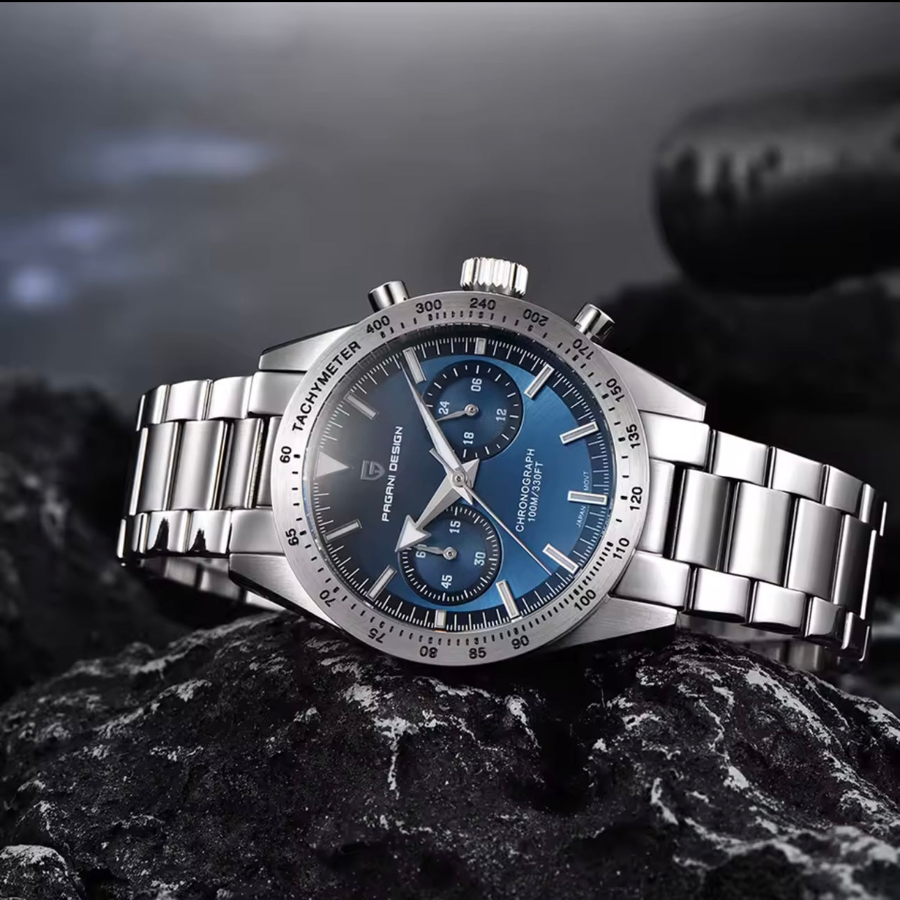 PAGANI DESIGN PD-1766 men watch blue dial 40mm