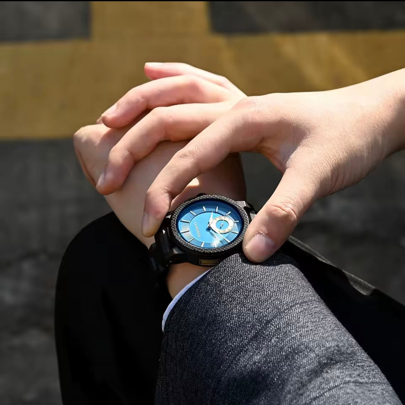 BOBOBIRD GT131-1 Men's Wooden Watch 43mm