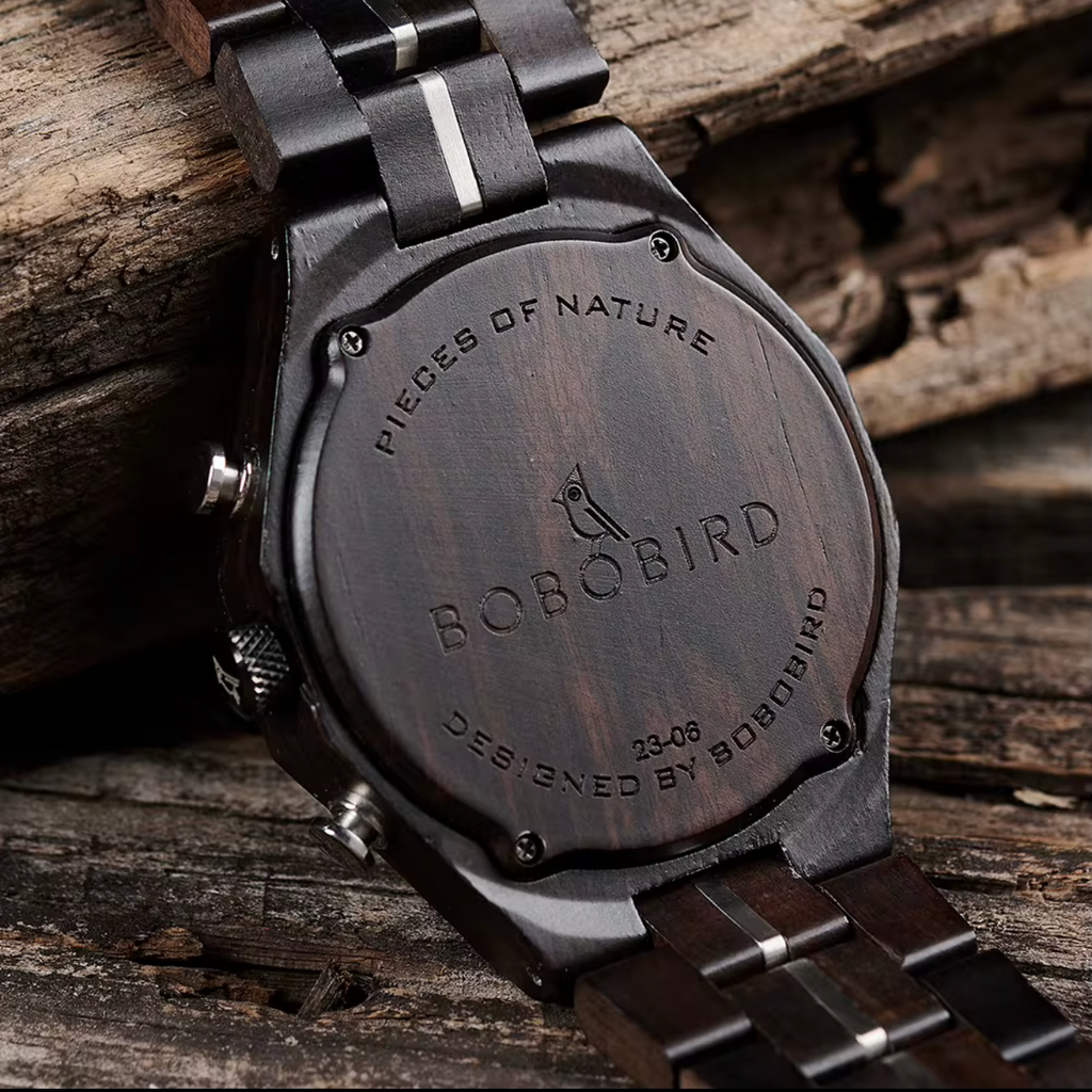 BOBOBIRD GT134-4 Men's Wooden Watch 45mm
