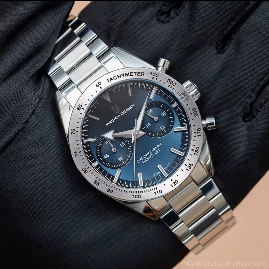 PAGANI DESIGN PD-1766 men watch blue dial 40mm