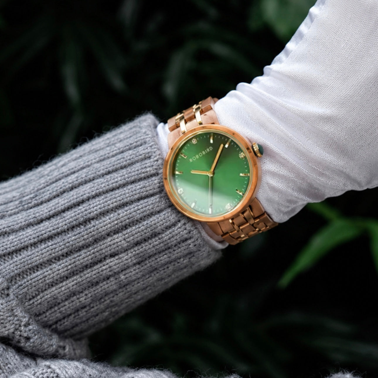BOBOBIRD GT096 Women's Wooden Watch 38mm