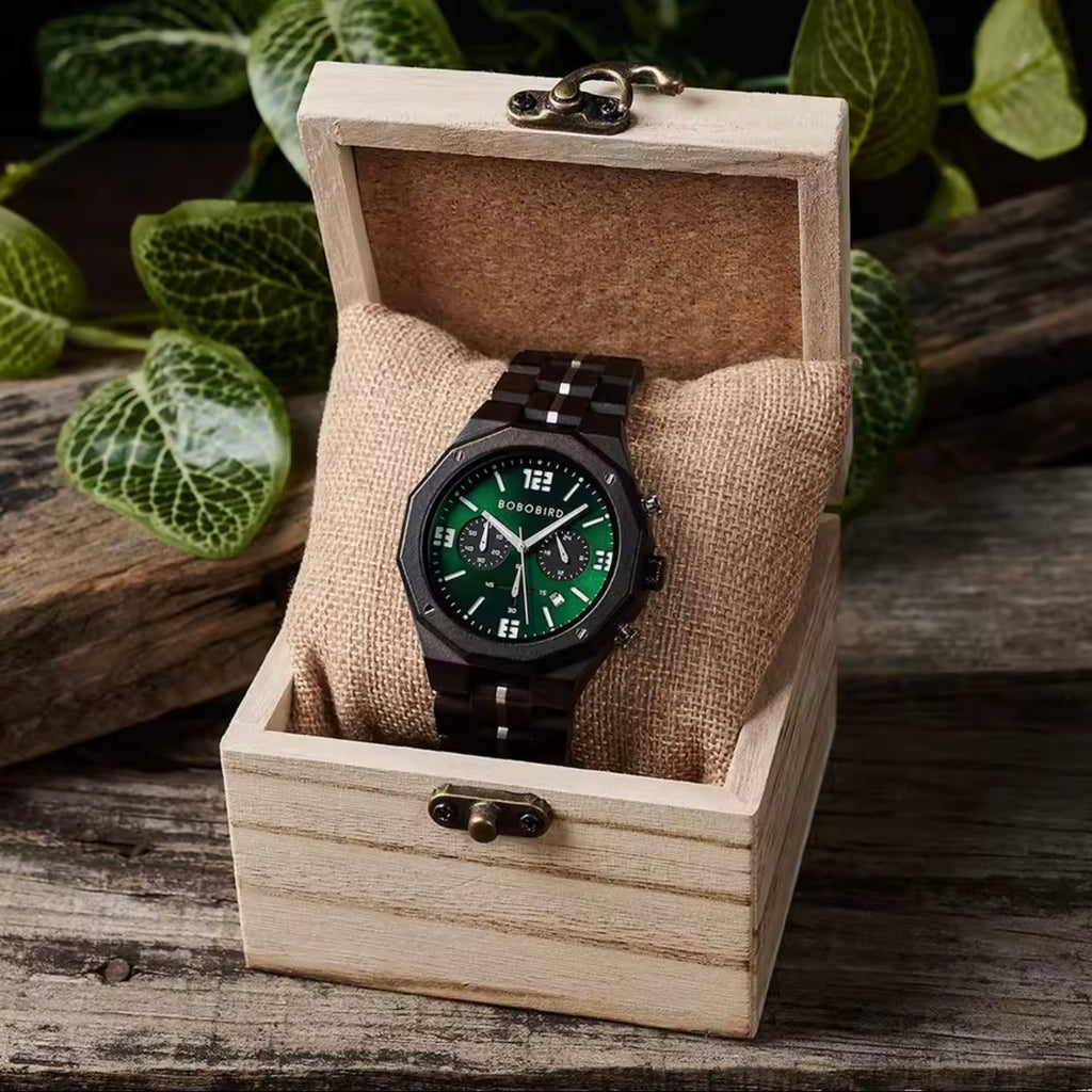 BOBOBIRD GT134-4 Men's Wooden Watch 45mm