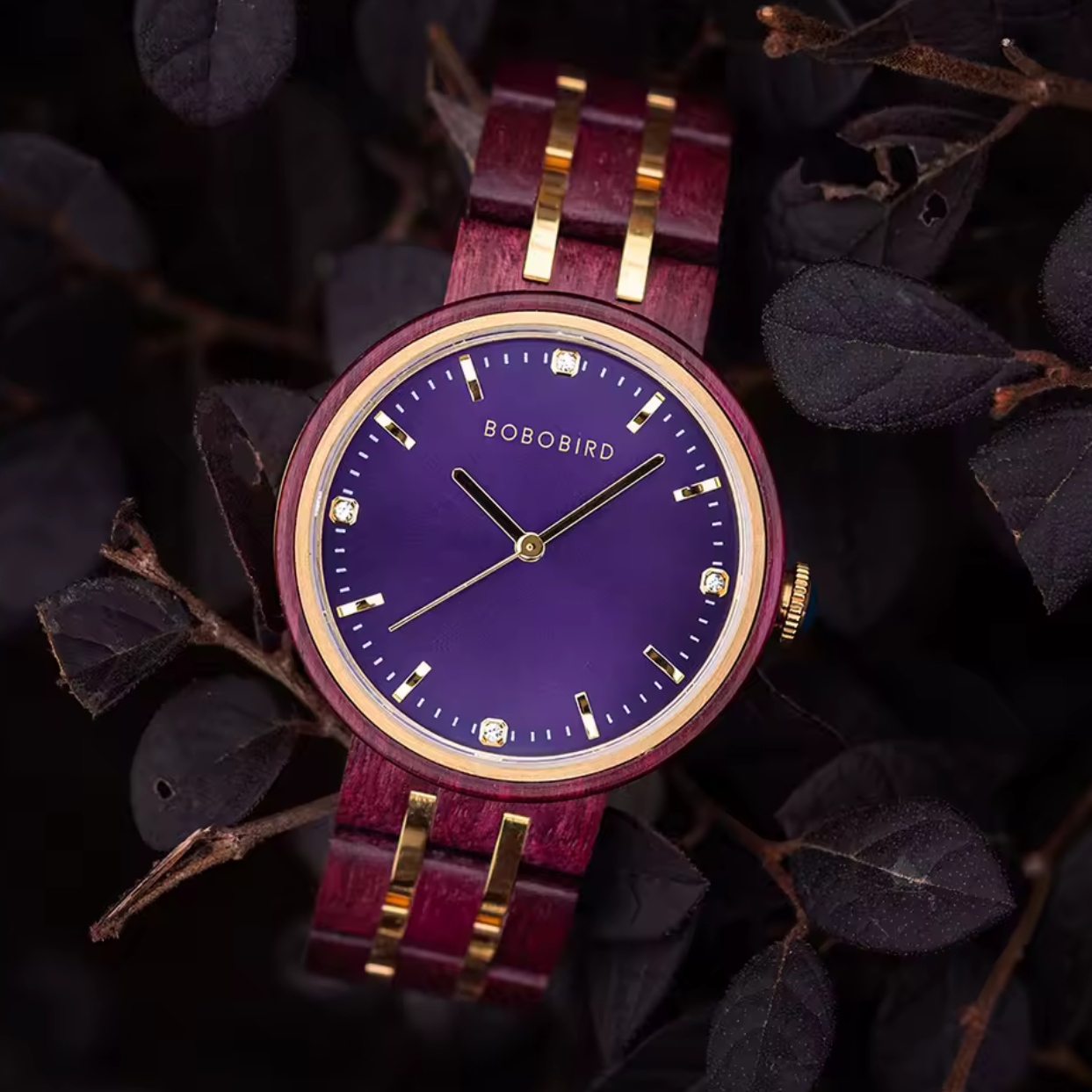BOBOBIRD GT096 Women's Wooden Watch 38mm