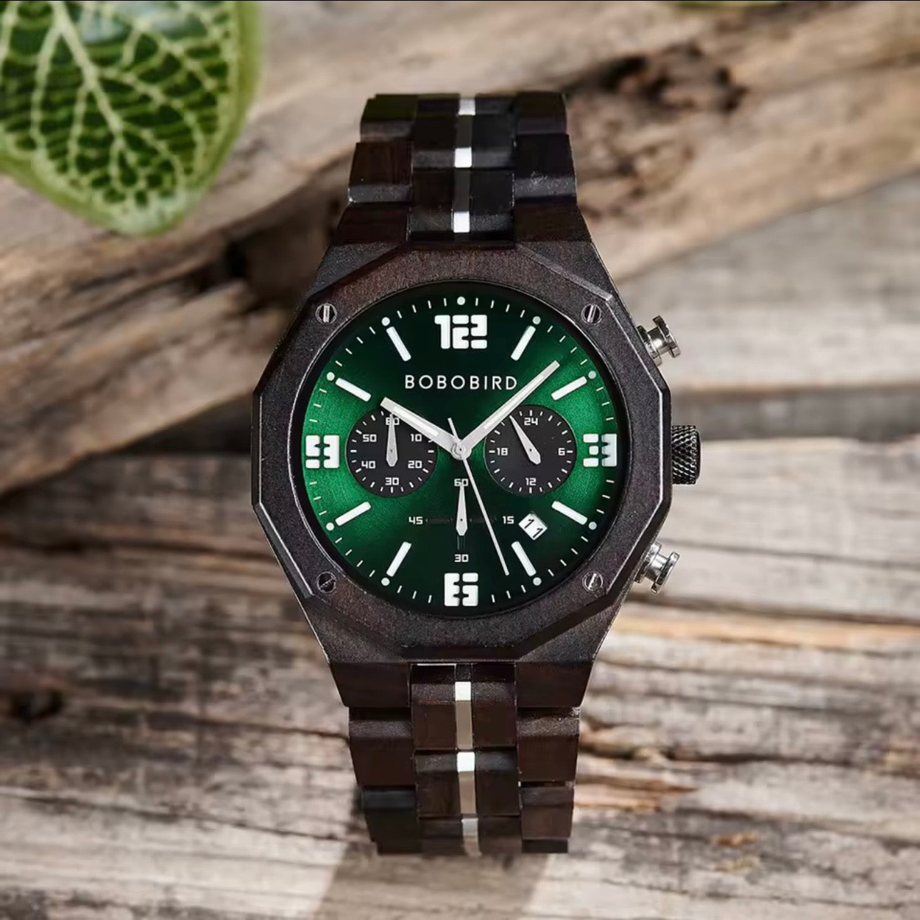 BOBOBIRD GT134-4 Men's Wooden Watch 45mm