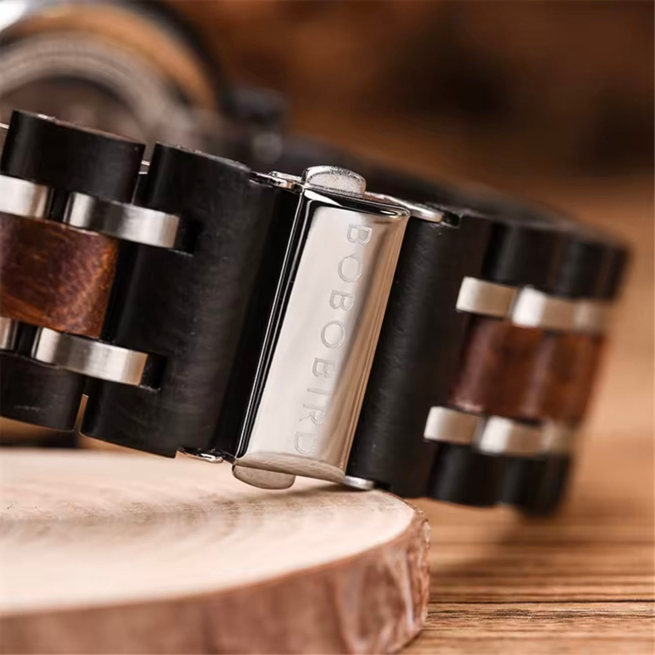 BOBOBIRD S18-1 Men's Wooden Watch 44mm