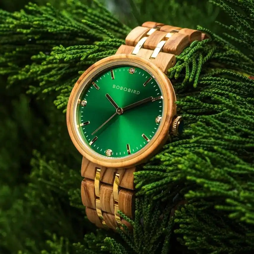 BOBOBIRD GT096 Women's Wooden Watch 38mm