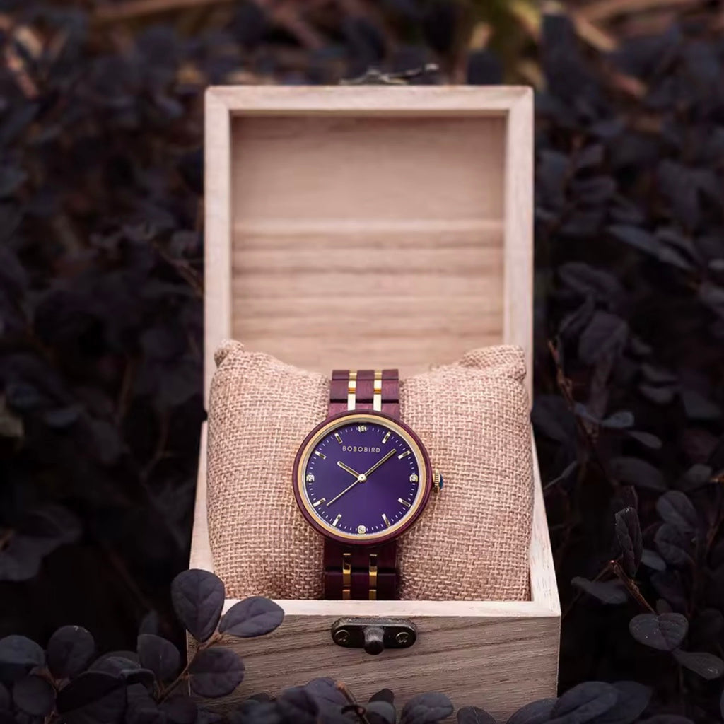 BOBOBIRD GT096 Women's Wooden Watch 38mm
