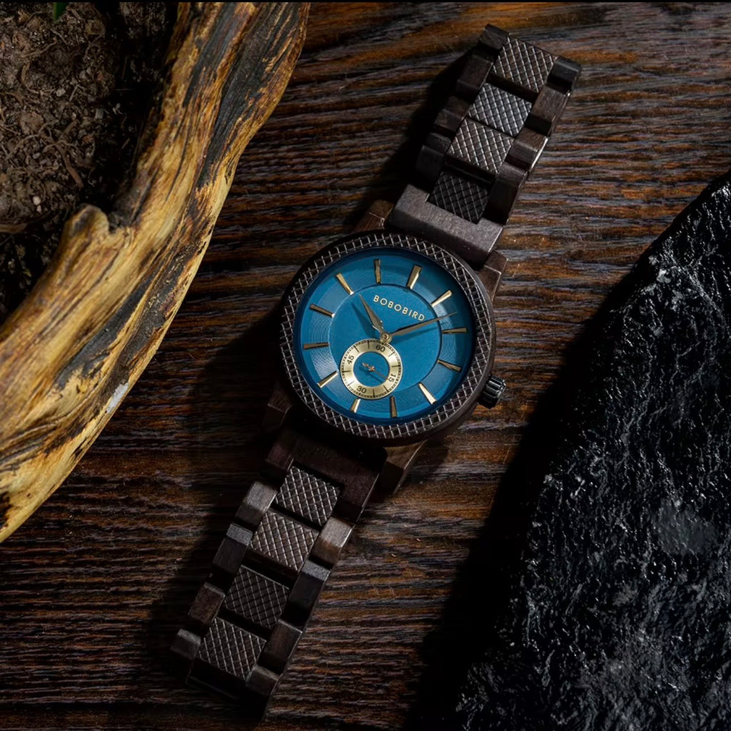 BOBOBIRD GT131-1 Men's Wooden Watch 43mm