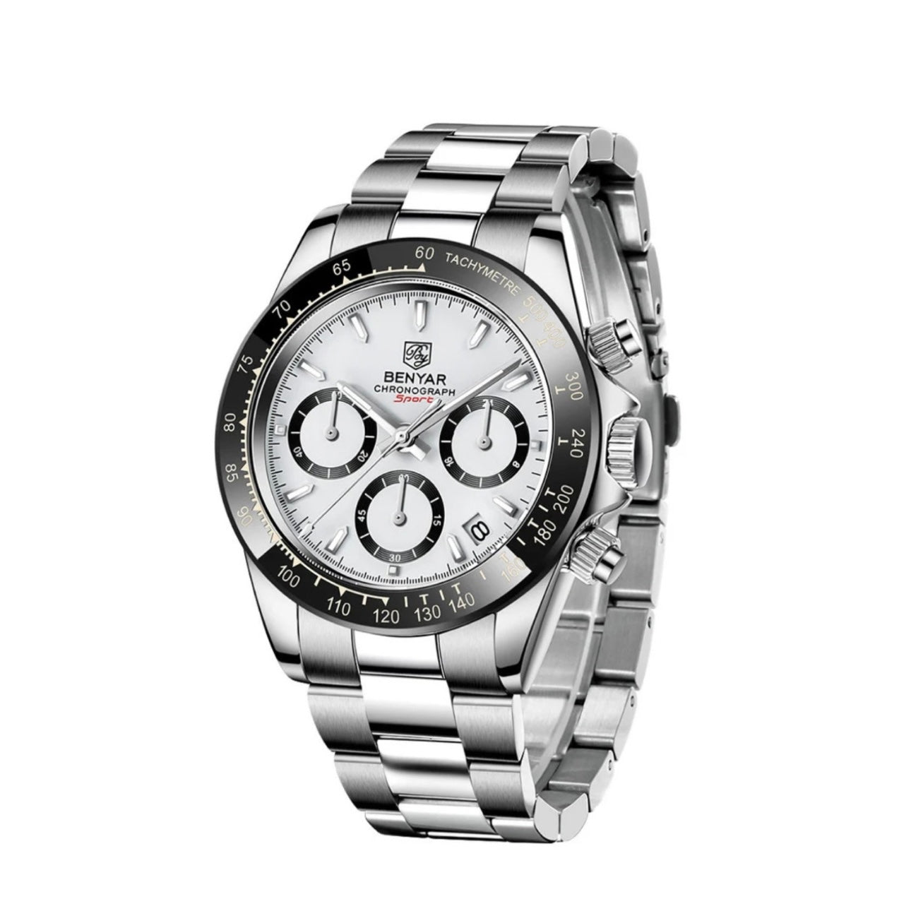 BENYAR BY-5169 men watch white dial 39mm