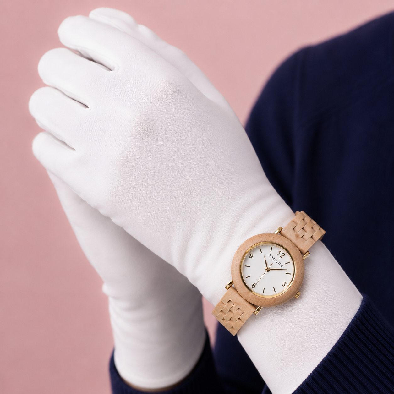 BOBOBIRD GT025 Women's Wooden Watch 33mm