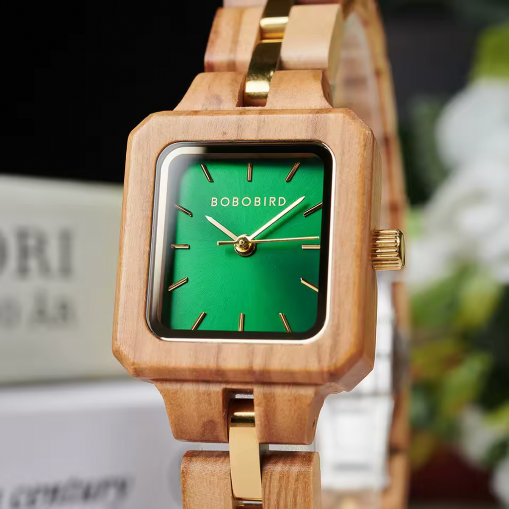 BOBOBIRD GT146 Women's Wooden Watch 24x27mm