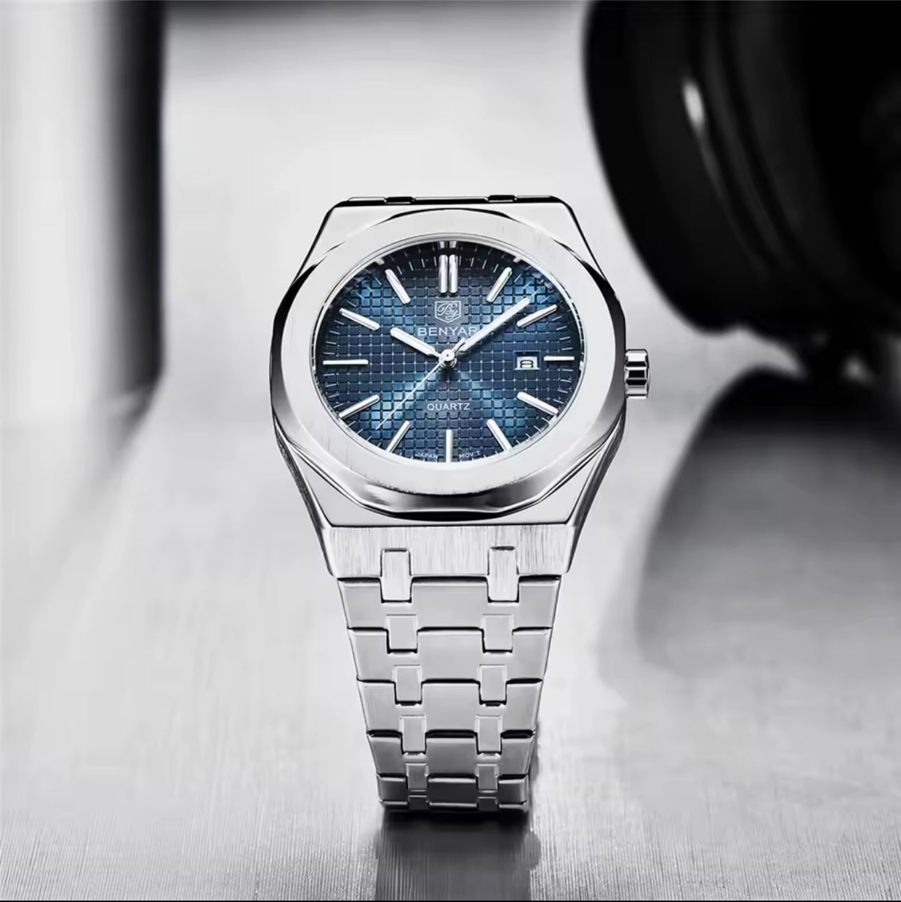 BENYAR BY-5156 men watch blue dial 41mm
