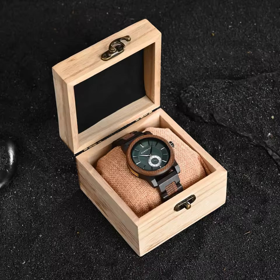 BOBOBIRD GT131-2 Men's Wooden Watch 43mm