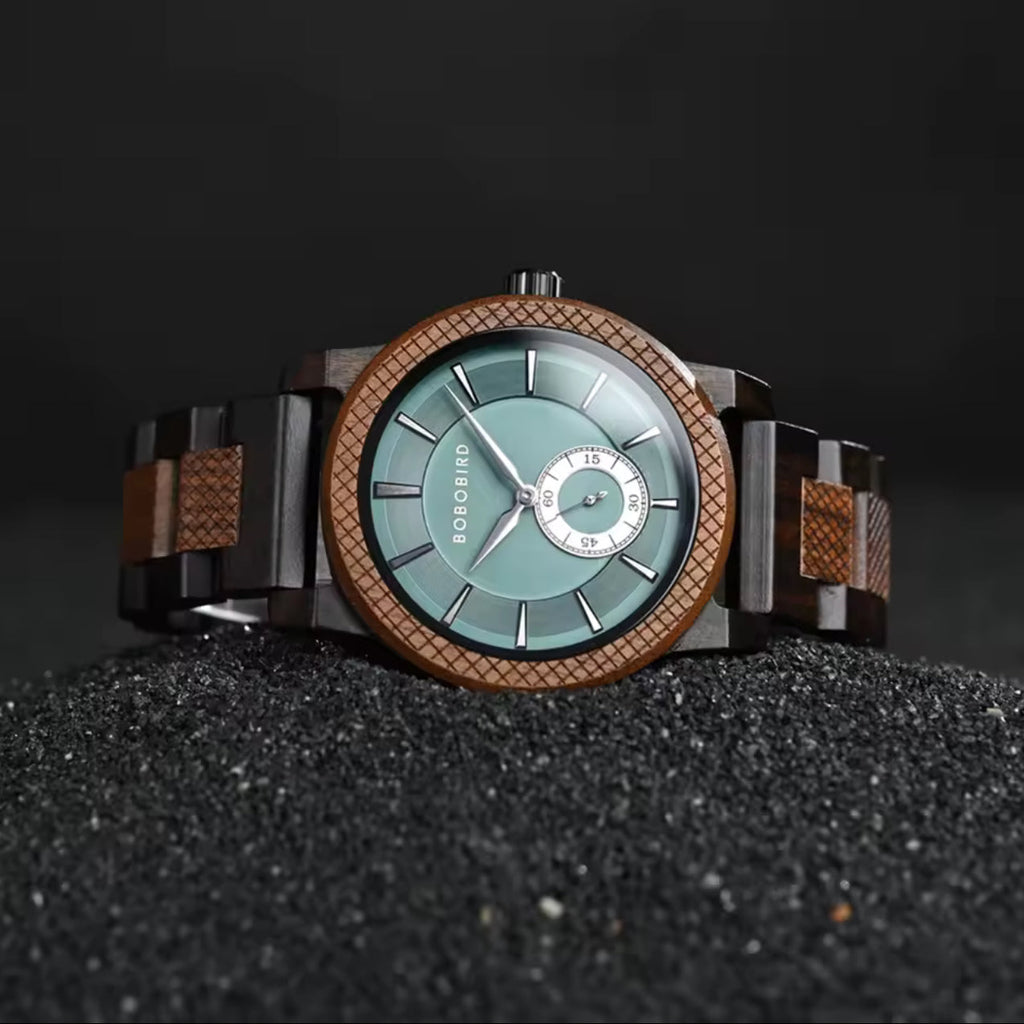 BOBOBIRD GT131-2 Men's Wooden Watch 43mm