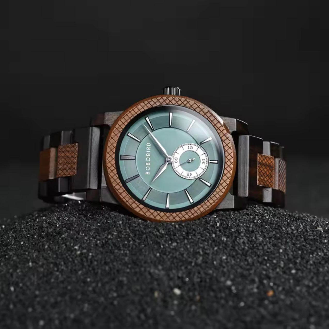 BOBOBIRD GT131-2 Men's Wooden Watch 43mm