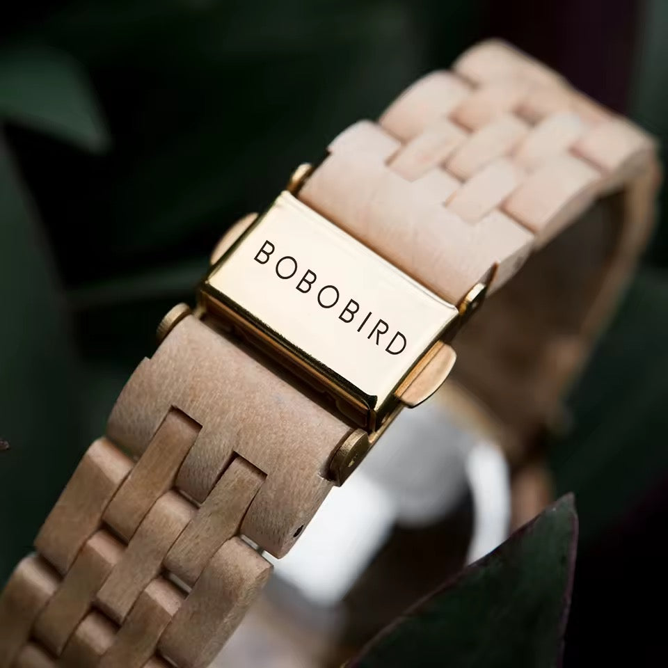 BOBOBIRD GT025 Women's Wooden Watch 33mm