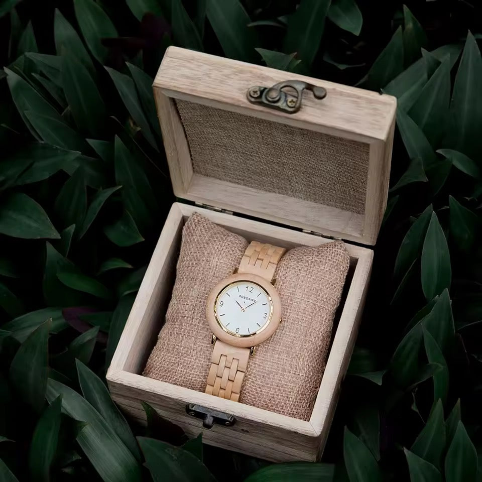 BOBOBIRD GT025 Women's Wooden Watch 33mm