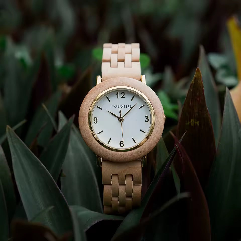 BOBOBIRD GT025 Women's Wooden Watch 33mm