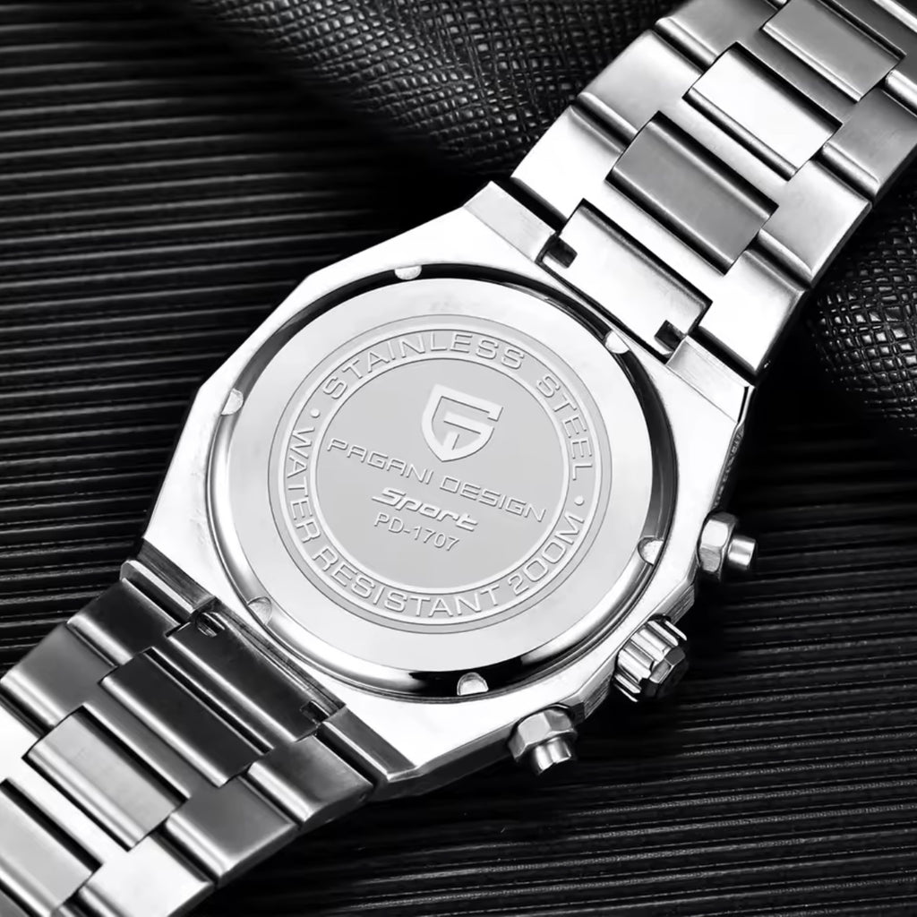 PAGANI DESIGN PD-1707 men watch white dial 40mm