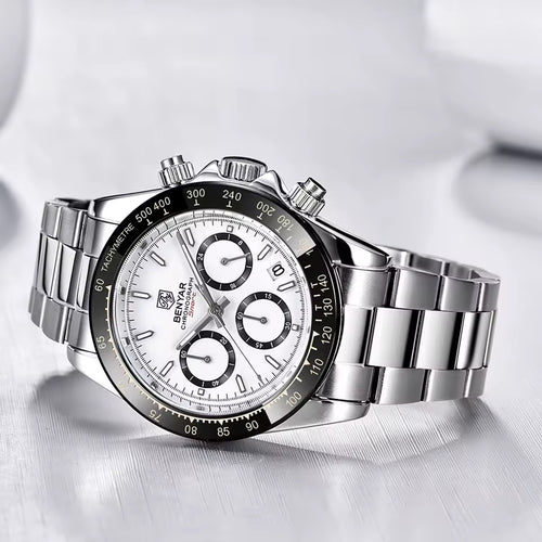 BENYAR BY-5169 men watch white dial 39mm